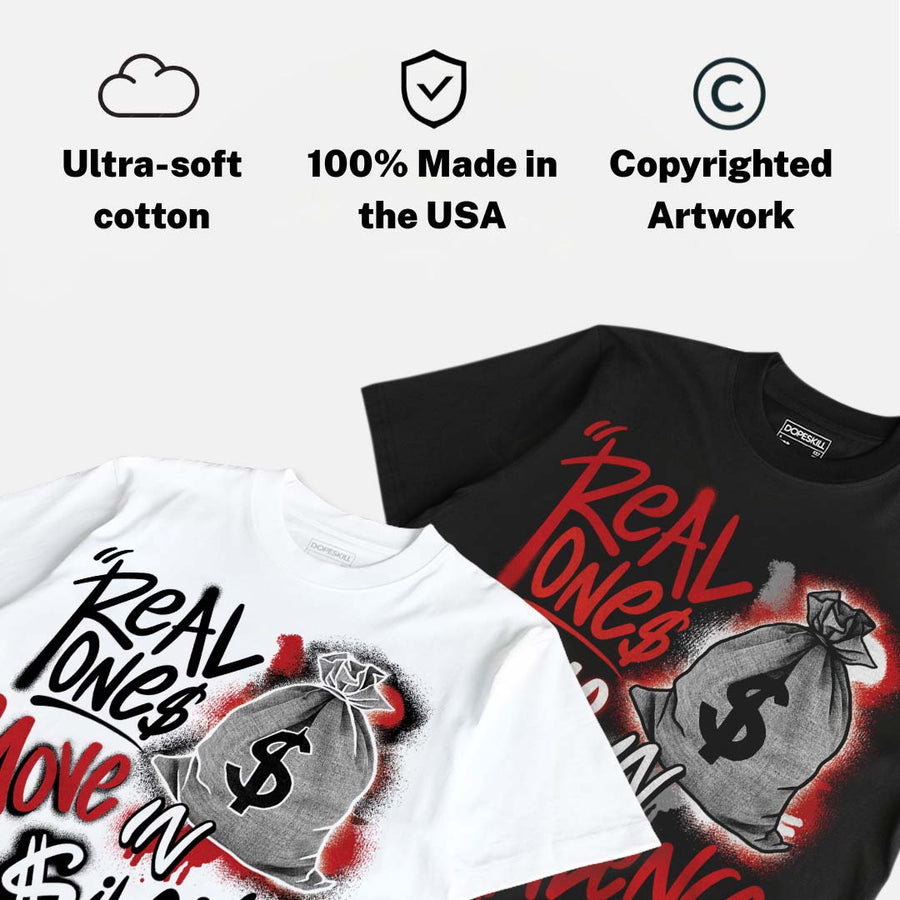 “Bloodline” 12s DopeSkill T-Shirt Real Ones Move In Silence Graphic