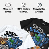 Black University Blue 5s DopeSkill T-Shirt SRSLY Study Graphic