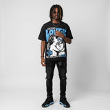 University Blue 14s DopeSkill Oversize Print T-Shirt Real Ones Choose Loyalty Graphic