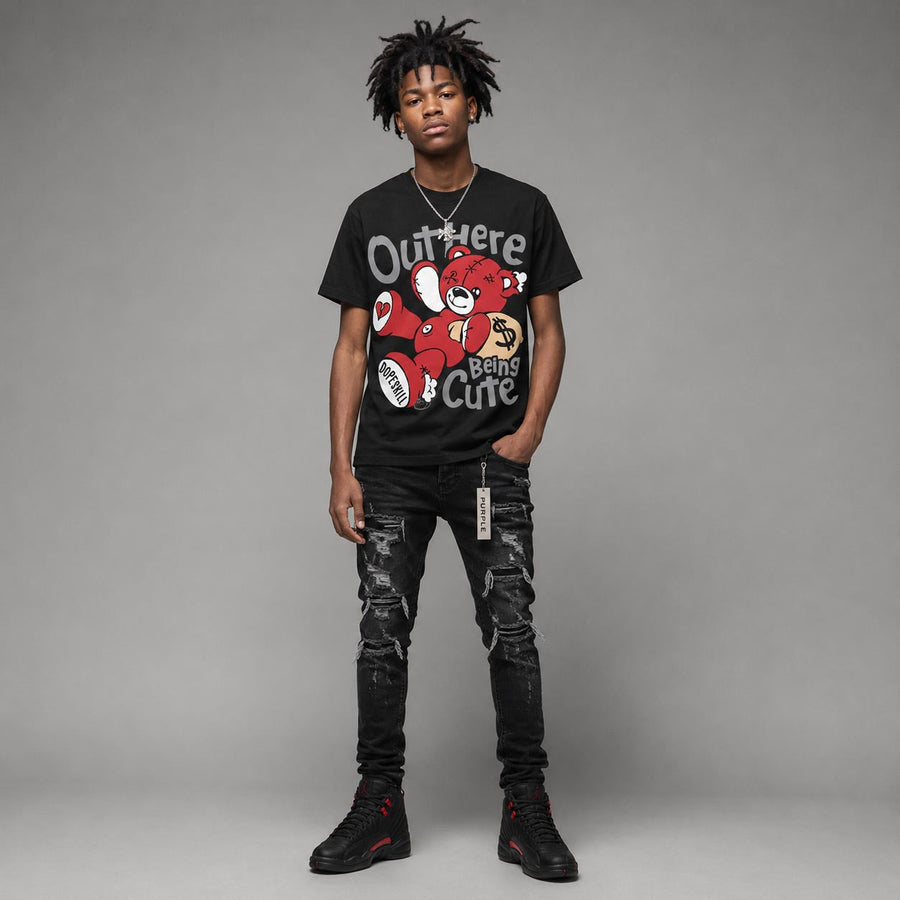“Bloodline” 12s DopeSkill T-Shirt Out Here Being Cute Graphic