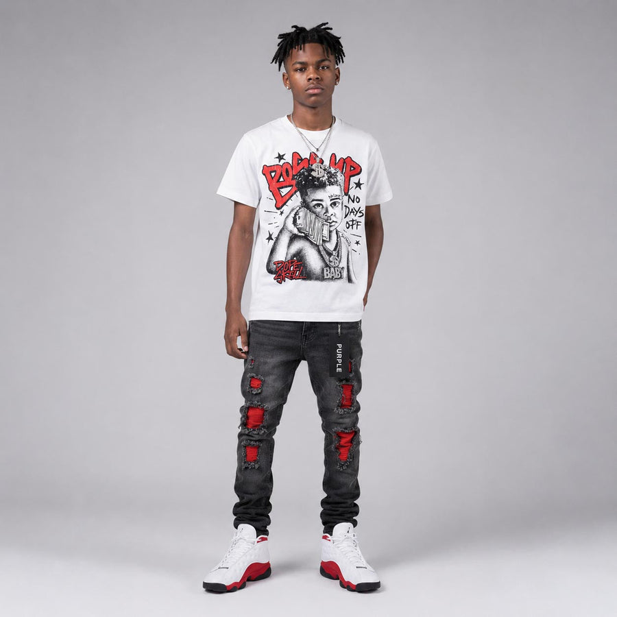 AJ 13 Chicago True Red Cherry DopeSkill T-Shirt Boss Up Graphic