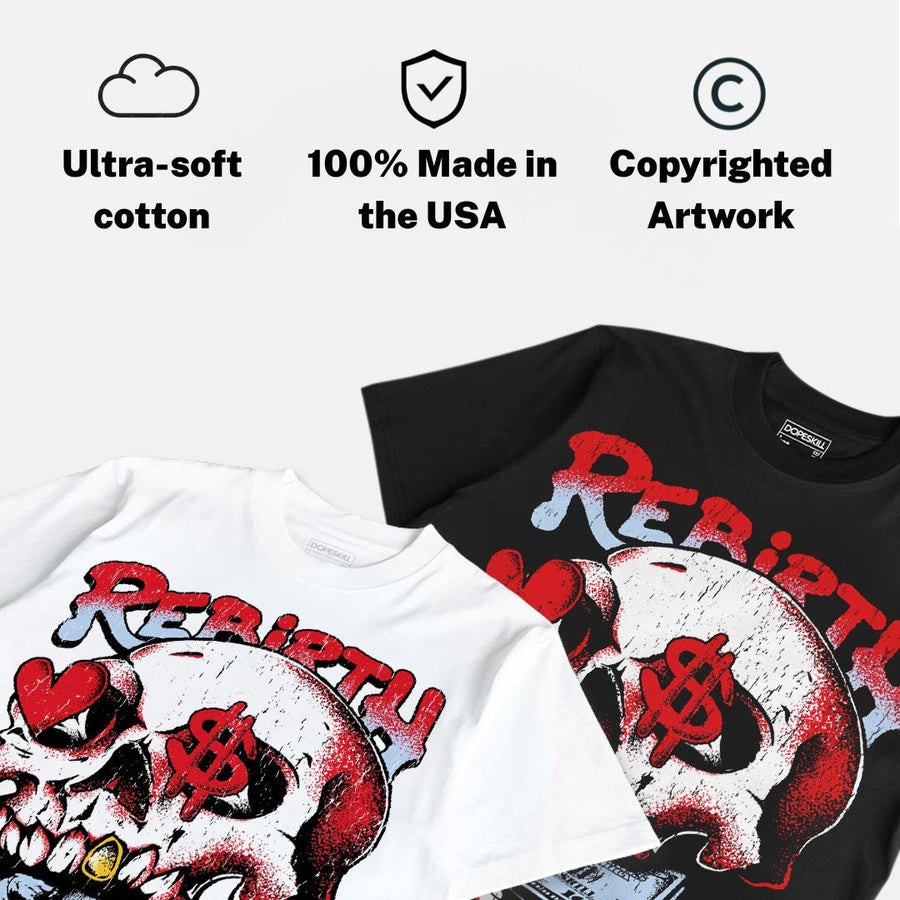 Fire Red “Black Tongue” 5s DopeSkill T-Shirt Rebirth Graphic