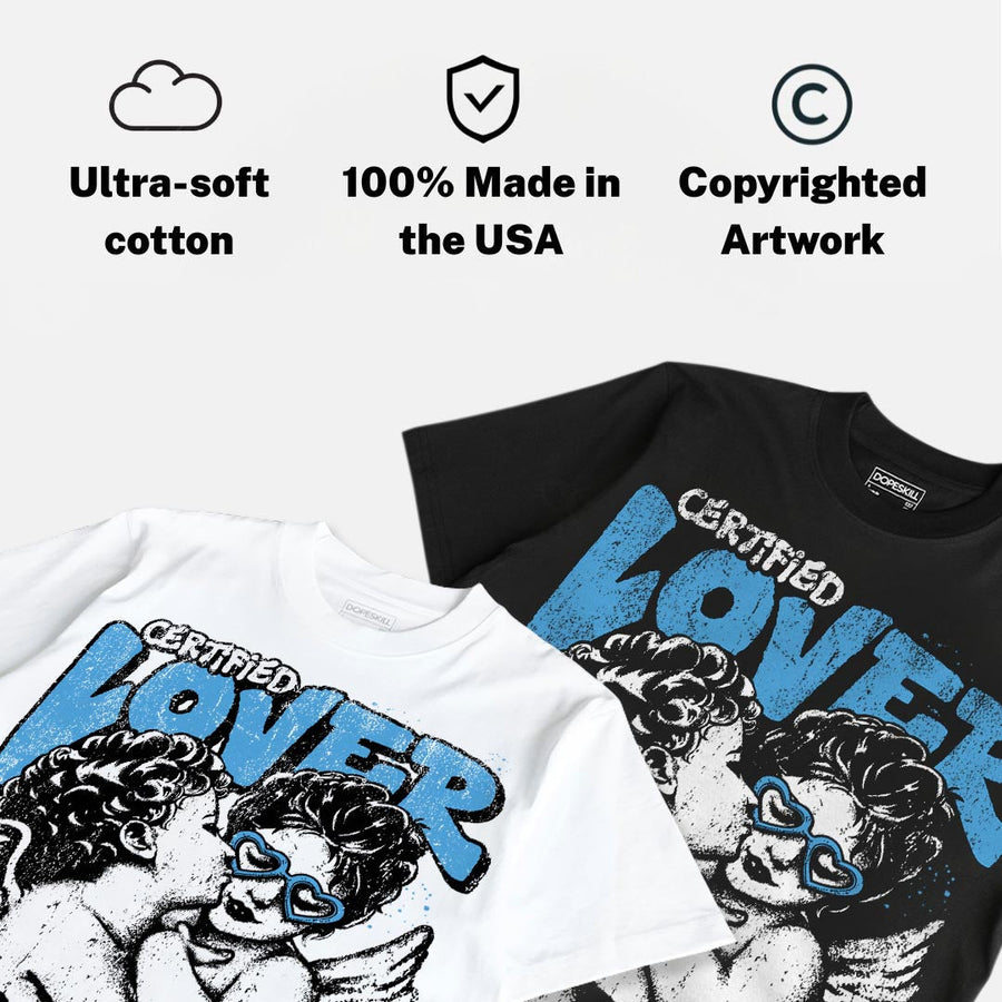 University Blue 14s DopeSkill Oversize Print T-Shirt Real Ones Choose Loyalty Graphic