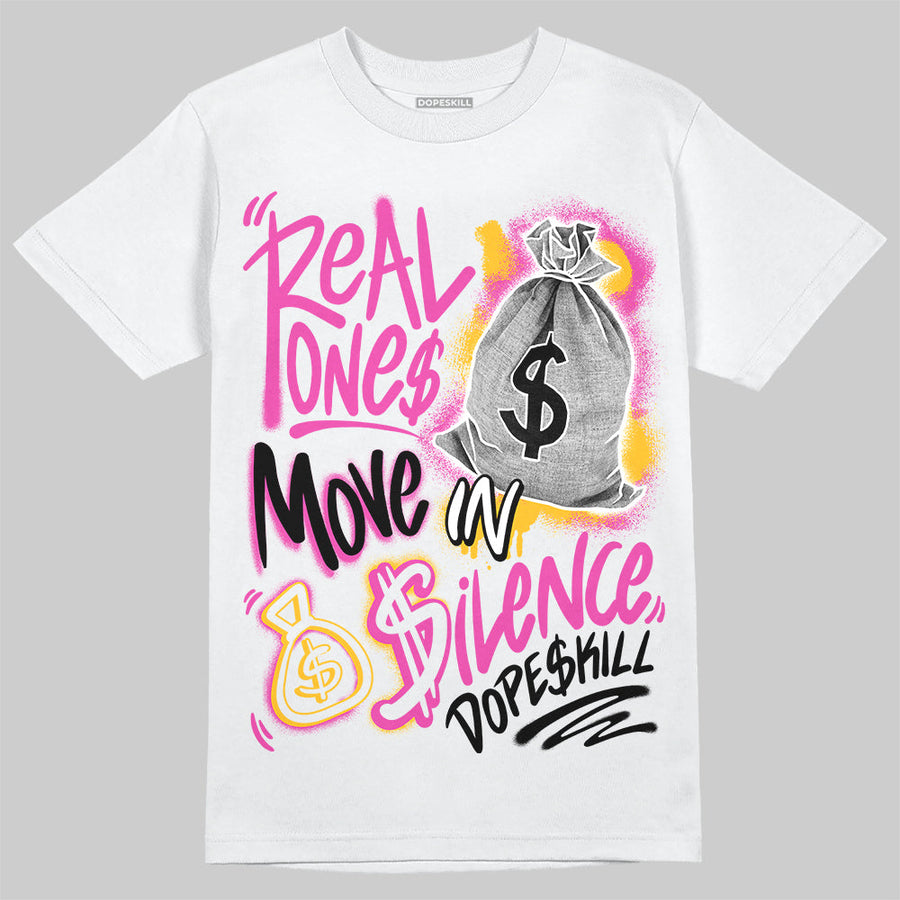 Comic 4s DopeSkill T-Shirt Real Ones Move In Silence Graphic