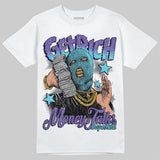 Aqua 8s DopeSkill T-Shirt Get Rich Graphic