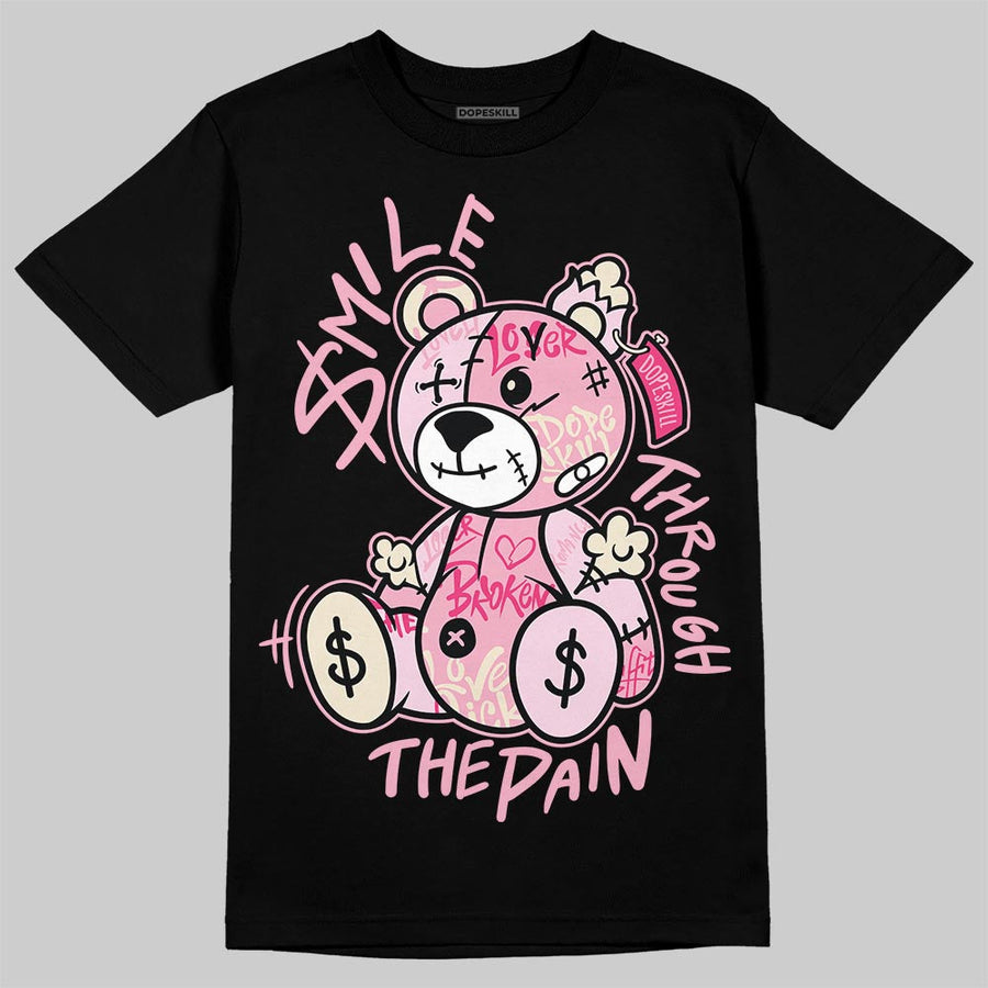 Iced Carmine 4s DopeSkill T-Shirt Smile Through The Pain Graphic