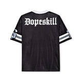 DopeSkill Oversized Jersey Streetwear Graphic Tee Cool V-Neck Black T-Shirt Angel 26 Graphic