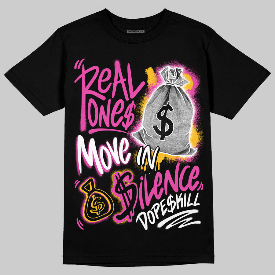 Comic 4s DopeSkill T-Shirt Real Ones Move In Silence Graphic
