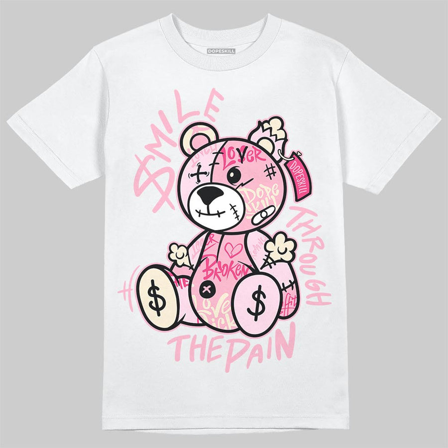Iced Carmine 4s DopeSkill T-Shirt Smile Through The Pain Graphic