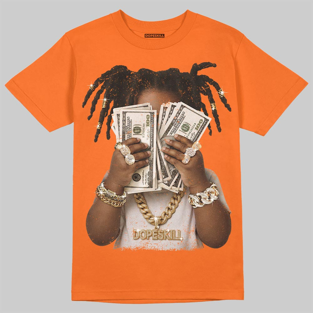 'Orange Citrus' 3s DopeSkill T-Shirt Rich Youth Graphic