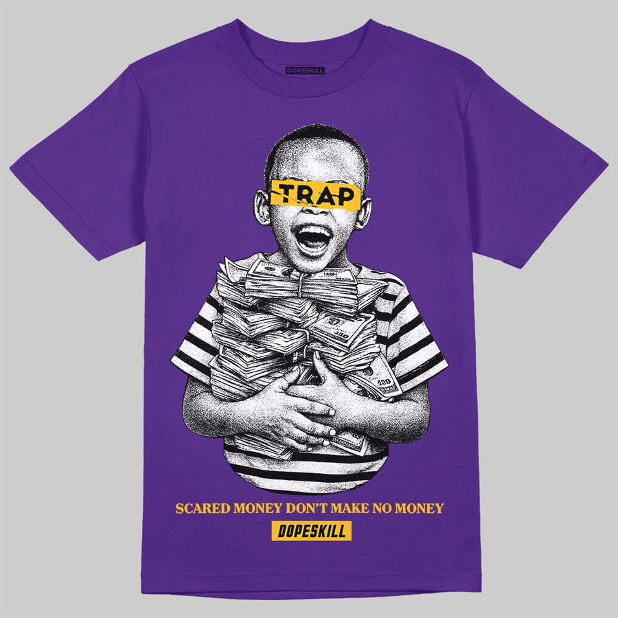 PURPLE 'Scared Money Don't Make No Money' DopeSkill Graphic T-Shirt