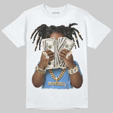 Black University Blue 5s DopeSkill T-Shirt Rich Youth Graphic