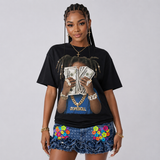 “True Blue” 3s DopeSkill T-Shirt Rich Youth Graphic
