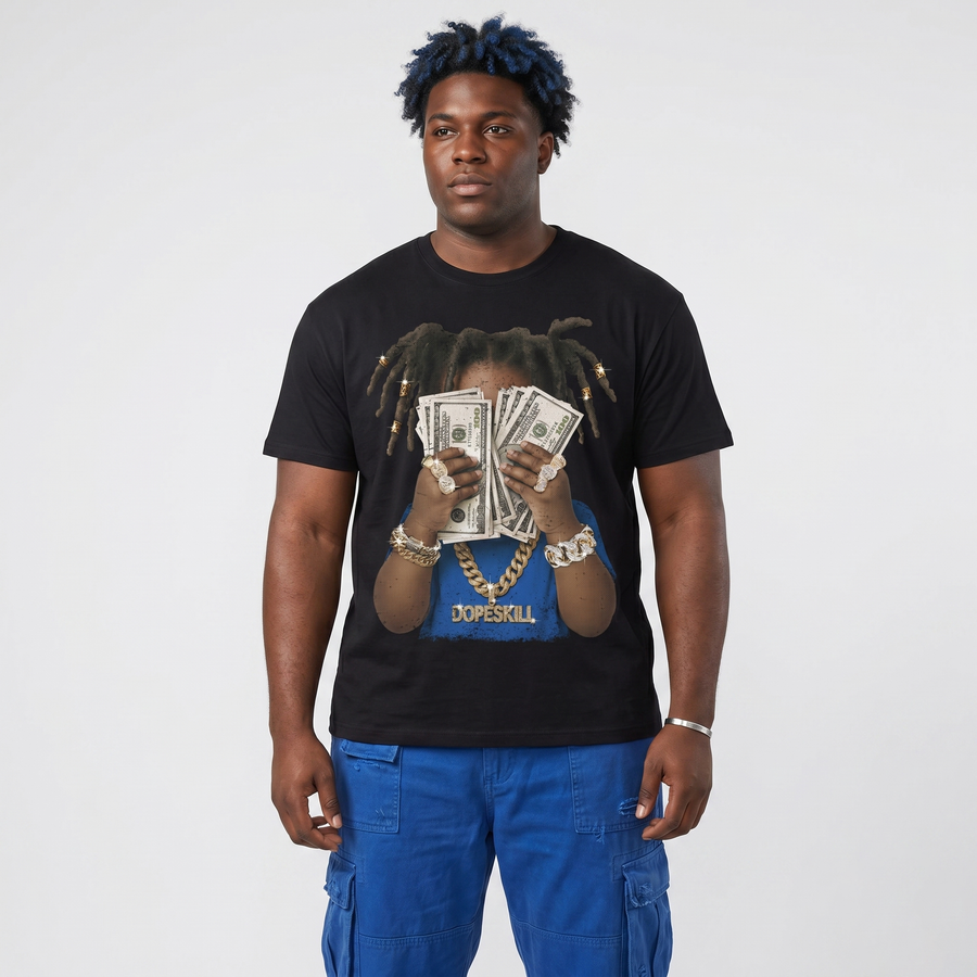 Brazil 3s DopeSkill T-Shirt Rich Youth Graphic