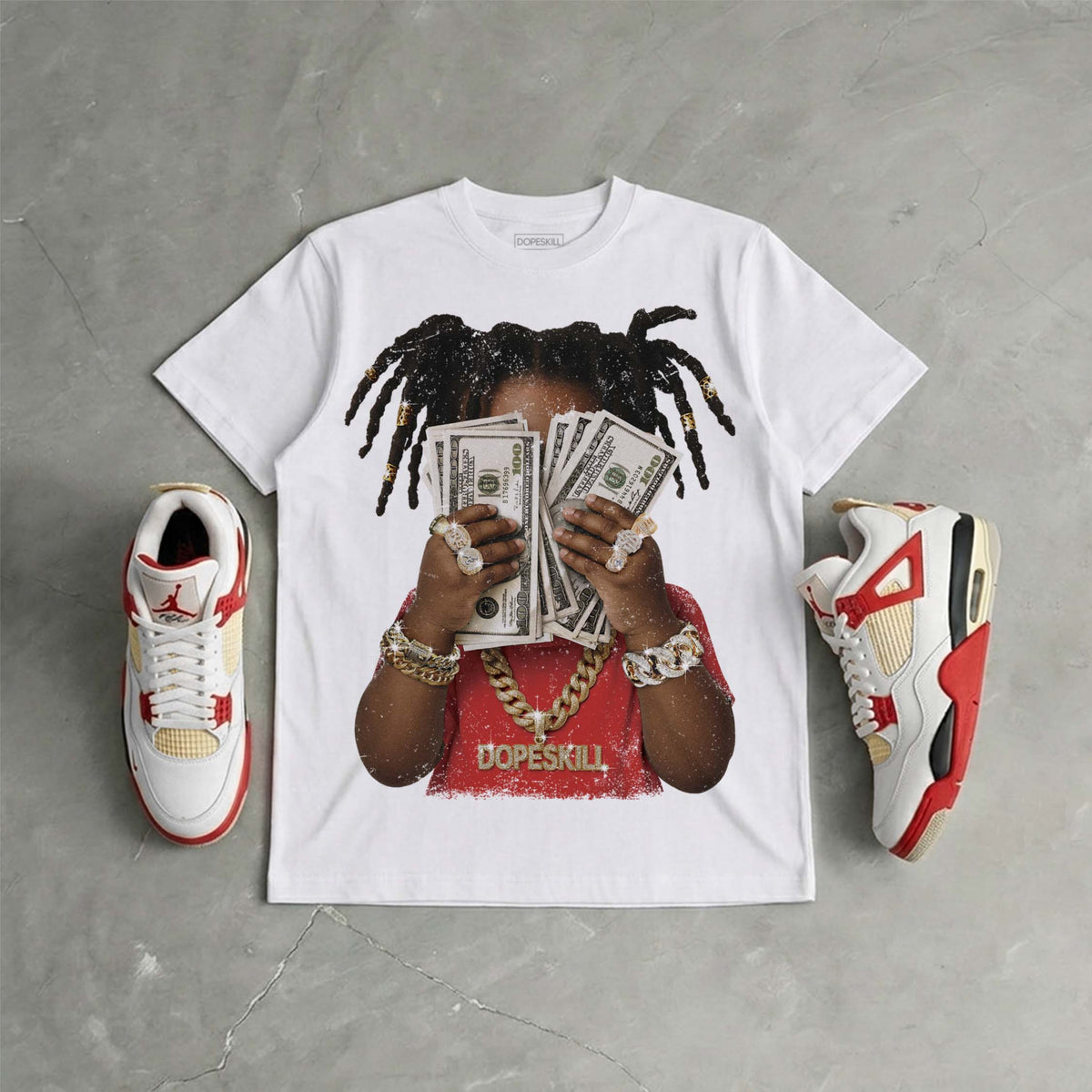 Nigel Sylvester x 4s “Brick After Brick” DopeSkill T-Shirt Rich Youth Graphic