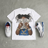 “True Blue” 3s DopeSkill T-Shirt Rich Youth Graphic