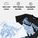 Black University Blue 5s DopeSkill T-Shirt Stack Paper Graphic