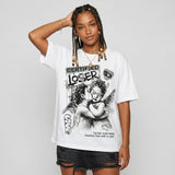 White Metallic 5s DopeSkill T-Shirt Certified Lover Graphic