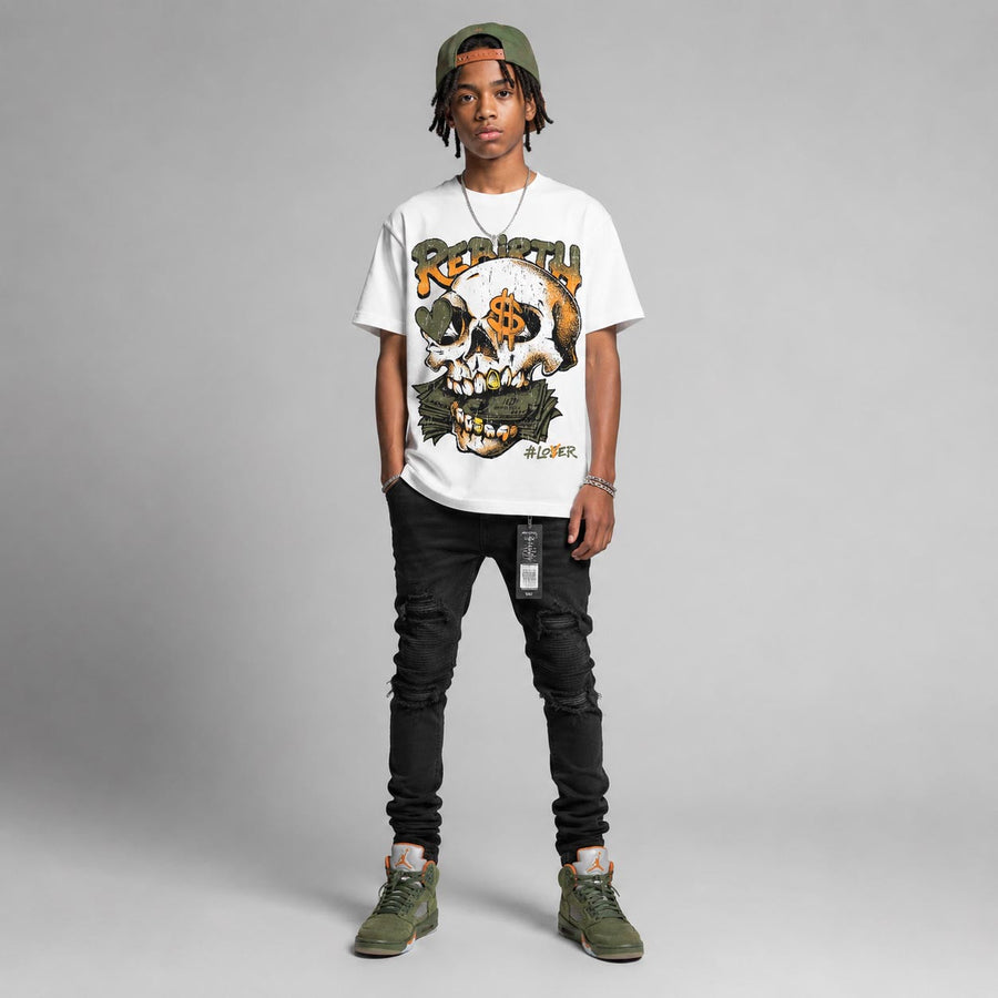 Olive 5s DopeSkill T-Shirt Rebirth Graphic