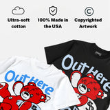 Cherry 11s DopeSkill T-Shirt Out Here Being Cute Graphic