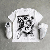 White Metallic 5s DopeSkill T-Shirt Certified Lover Graphic