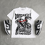Dunk Panda White Black DopeSkill T-Shirt Go Fund Yourself Graphic