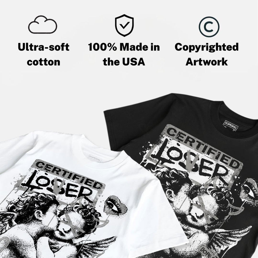 White Metallic 5s DopeSkill T-Shirt Certified Lover Graphic