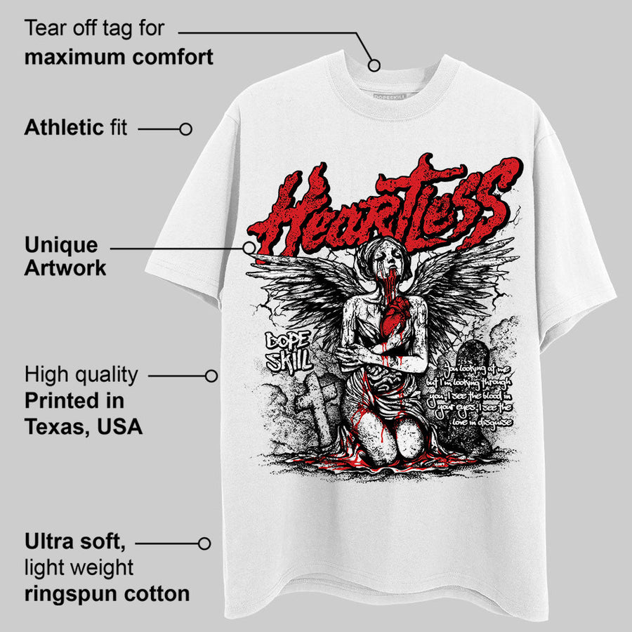 Red Cement 4S DopeSkill T-Shirt Heartless Graphic