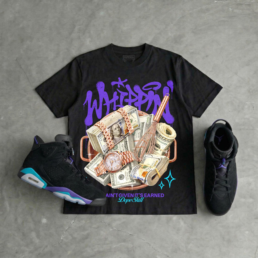 Aqua 6s DopeSkill T-Shirt Whippin Graphic
