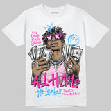 Pink 'All Hustle No Luck' DopeSkill Graphic T-Shirt