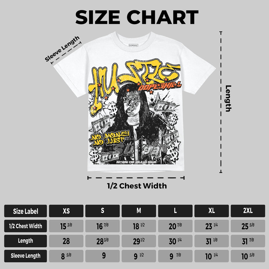 Yellow Collection DopeSkill Oversize Print T-Shirt No Money No Lust Graphic