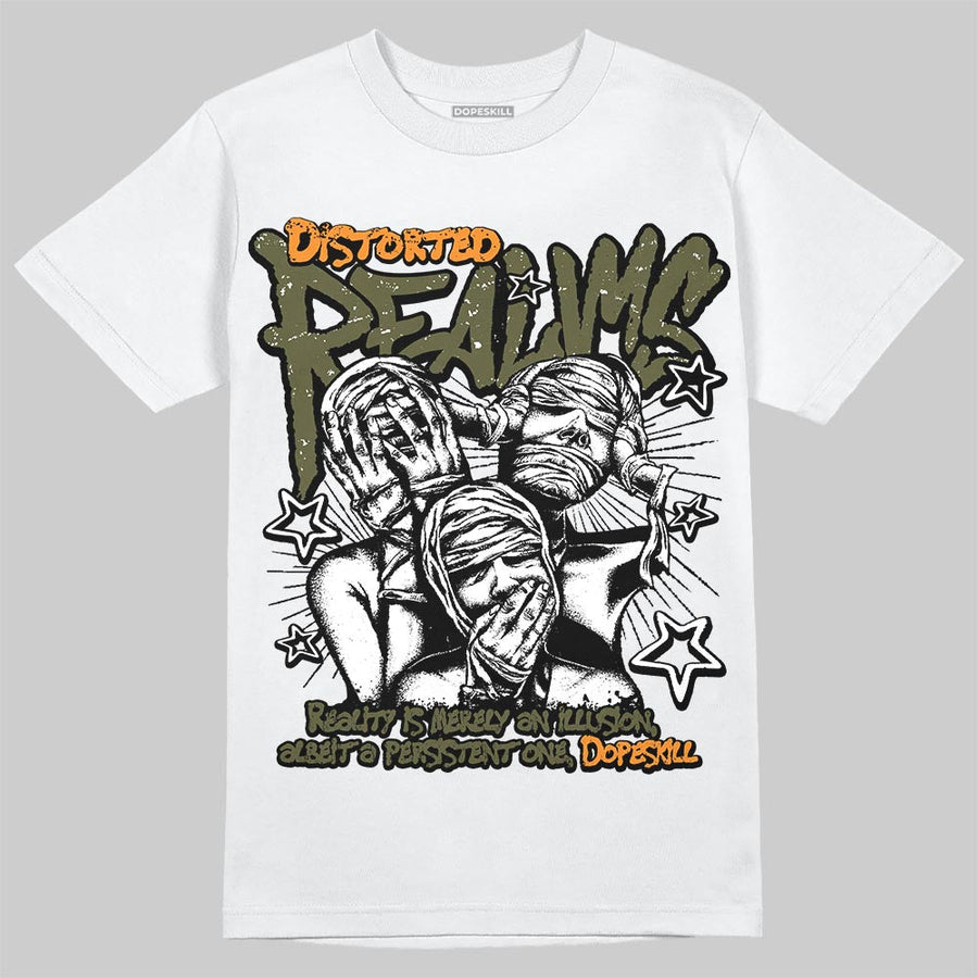 Olive 5s DopeSkill T-Shirt Distorted Realms Graphic