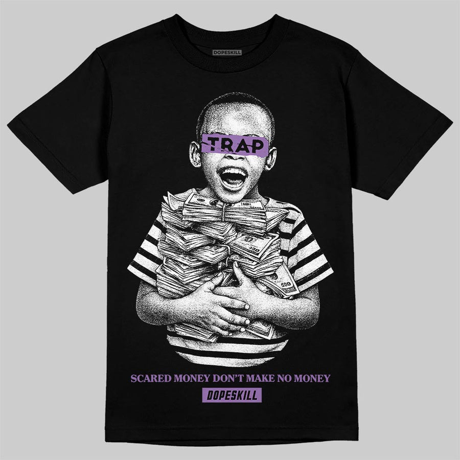 PURPLE 'Scared Money Don't Make No Money' DopeSkill Graphic T-Shirt