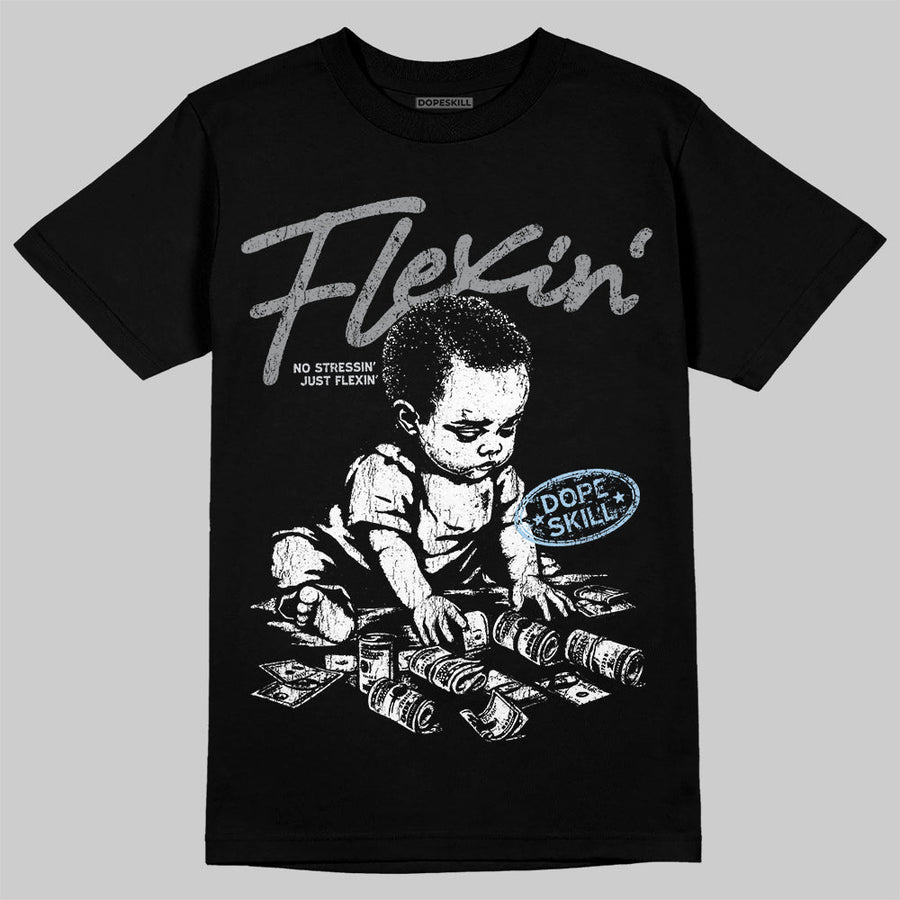 Wolf Grey 5s DopeSkill T-Shirt Flexin' Graphic
