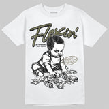 Medium Olive 3s DopeSkill T-Shirt Flexin' Graphic