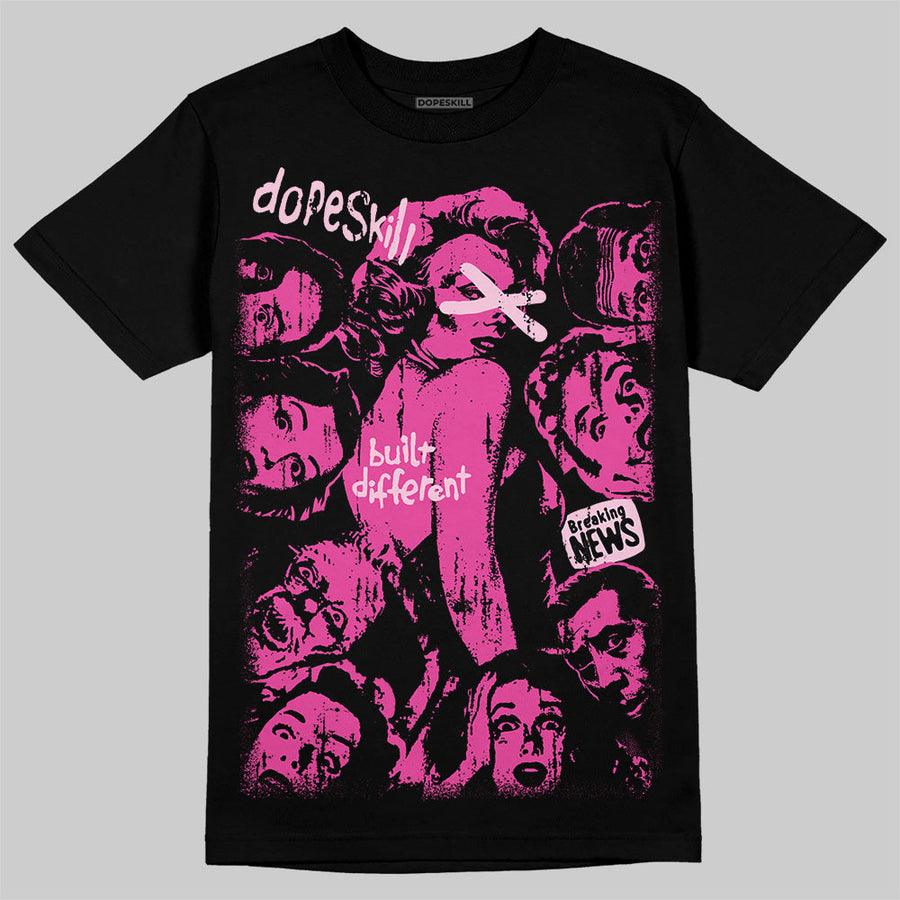 Pink Collection DopeSkill T-Shirt Built Different Graphic