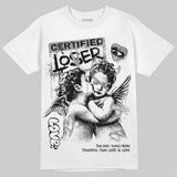 White Metallic 5s DopeSkill T-Shirt Certified Lover Graphic