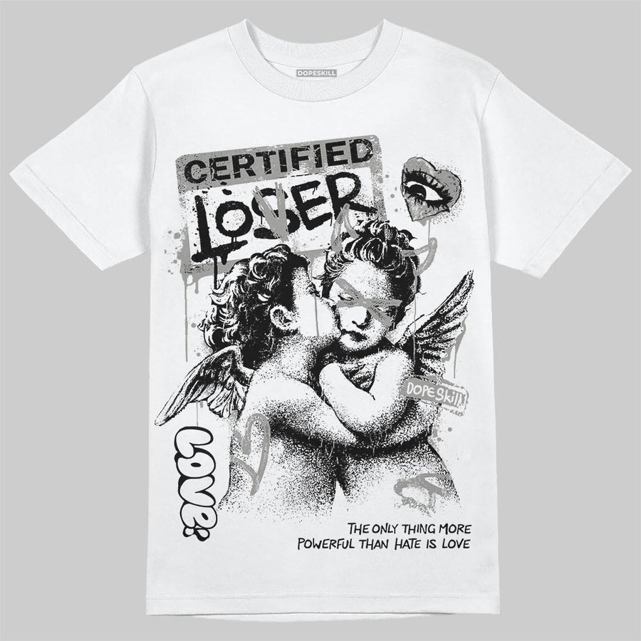 White Metallic 5s DopeSkill T-Shirt Certified Lover Graphic