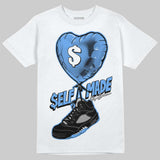 Black University Blue 5s DopeSkill T-Shirt Self Made Graphic