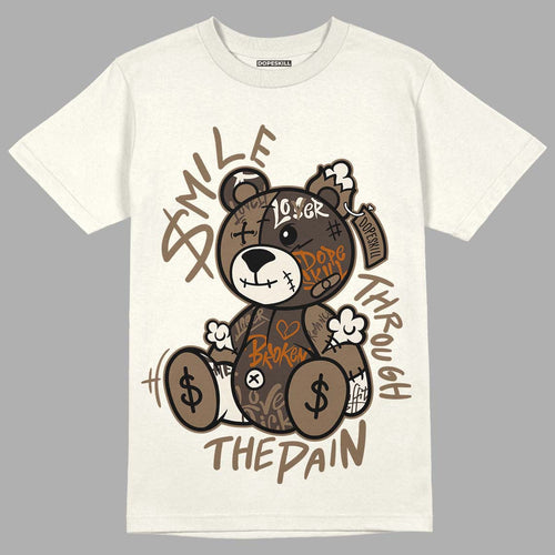 AJ 1 Low OG “Reverse Mocha” DopeSkill Sail T-shirt Smile Through The Pain Graphic