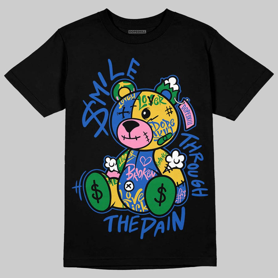 Brazil 3s DopeSkill T-Shirt Smile Through The Pain Graphic