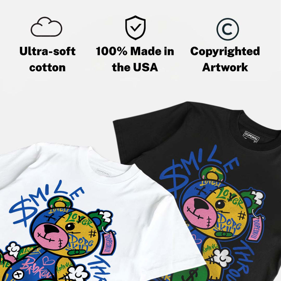 Brazil 3s DopeSkill T-Shirt Smile Through The Pain Graphic