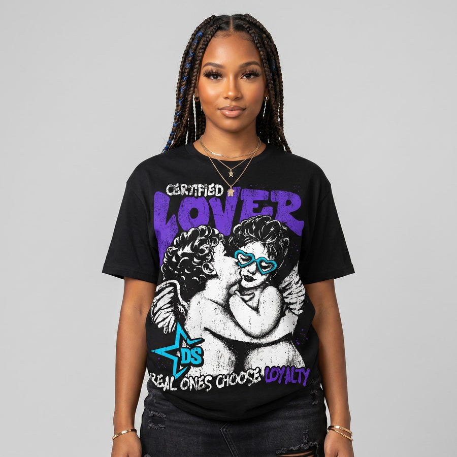 Aqua 6s DopeSkill Oversize Print T-Shirt Real Ones Choose Loyalty Graphic