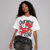 AJ 13 Chicago True Red Cherry DopeSkill T-Shirt Out Here Being Cute Graphic