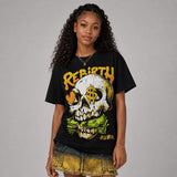Black Tour Yellow AJ 4 Thunder DopeSkill T-Shirt Rebirth Graphic