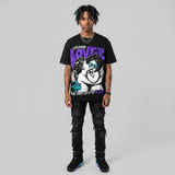 Aqua 6s DopeSkill Oversize Print T-Shirt Real Ones Choose Loyalty Graphic