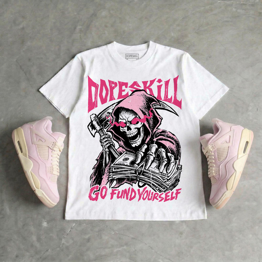 Iced Carmine 4s DopeSkill T-Shirt Go Fund Yourself Graphic