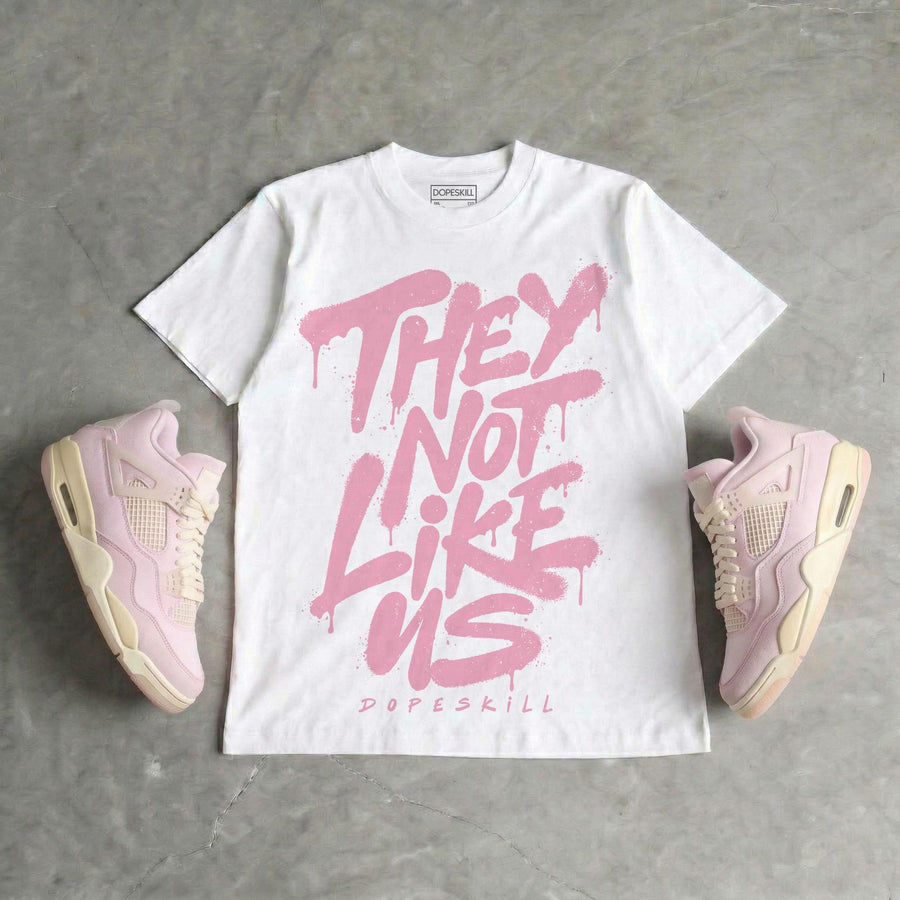Iced Carmine 4s DopeSkill T-Shirt They Not Like Us Graphic