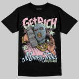 Medium Soft Pink 4s DopeSkill T-Shirt Get Rich Graphic