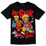 Red Collection DopeSkill T-Shirt No Risk No Story Graphic